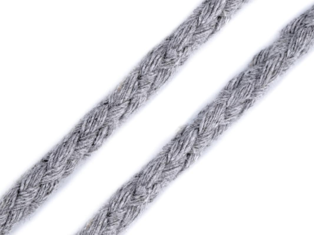 Kordel  Ø 10 - 12 mm grau